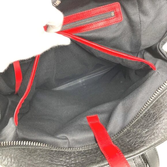 Christian Louboutin logo backpack bag Backpack Leather Black/Red main image 10